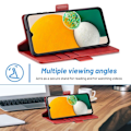 Miniatyrbild 6 av 6: LC.Imeeke läder Samsung Galaxy A14 fodral - Röd Röd