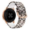 Miniatyrbild 1 av 2: 20 mm Samsung Galaxy Watch Active mönstrat klockarmband i silikon - Leopard Textur multifärg