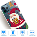 Miniatyrbillede 2 af 5: iPhone 14 Pro Funny Christmas Pattern Design Phone Case Soft Flexible Slim stødsikkert Anti-Fingerprint Cover - Santa Claus Brings Presents Red