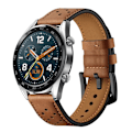 Miniatyrbild 1 av 2: Huawei Watch GT klockband i äkta läder - Brun Brun