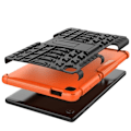 Pikkukuva 5 / 6: Rengaskuvio kickstand tapauksessa Samsung Galaxy Tab A7 Lite - Oranssi Orange