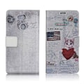 Pikkukuva 1 / 2: Sony Xperia L2 vintage suojakotelo - Kissa ja USA lippu Multicolor