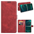 Miniatyrbillede 1 af 2: Wallet-style Læder Etui til Sony Xperia 5 Iii - Rød Red