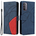 Miniatyrbillede 1 af 2: Tekstureret Læder Etui med Strop TilMotorola Moto G41 / G31 - Blå Blue
