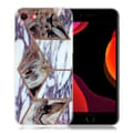 Miniatyrbillede 1 af 2: Marble design iPhone SE 2020 & iPhone 7 cover - Blå Og Brun Marmor Multicolor
