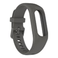 Pikkukuva 1 / 2: Garmin Vivosmart 5 silikonikellon hihna ja kotelo - Tummanharmaa Silver grey