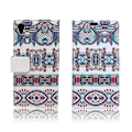 Miniatyrbillede 1 af 2: Sony Xperia L1 stilfuldt læder-etui - Klassisk stil motiv Multicolor