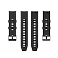 Miniatyrbillede 3 af 5: 22 mm universal urrem i silikone - Sort Black