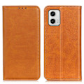 Pikkukuva 1 / 2: Lompakko-style Aitoa Nahkaa Läppäkotelo For Motorola Moto G73 - Ruskea Brown