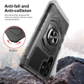 Miniatyrbillede 3 af 6: Slidstærkt cover i hård plast med blød inderside og kickstand til Samsung Galaxy S22 Ultra - Sort Black