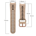 Miniatyrbillede 2 af 2: Samsung Galaxy Watch 5 / 5 Pro / 4 buet linje stil silikone urrem - Khaki / Sort Brown
