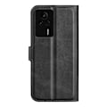 Miniatyrbillede 2 af 2: Læderetui med Pung til Xiaomi Redmi K60E - Sort Black