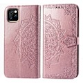 Miniatyrbild 1 av 2: Mandala läder iPhone 11 Pro Max fodral - Rosa Rosa