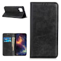 Miniatyrbillede 1 af 2: Wallet-style ægte Læder Flipcase til Samsung Galaxy A12 5G - Sort Black