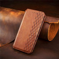 Pikkukuva 4 / 6: Nahkakotelo With A Stylish Rhombus Imprint For Motorola Edge 30 Neo - Ruskea Brown