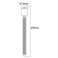 Miniatyrbillede 4 af 6: Urrem i rustfrit stål med cover til Xiaomi Redmi Watch 2 - Sort Black