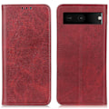 Miniatyrbillede 1 af 2: Google Pixel 7 flip etui i ægte læder med pung – Rød Red