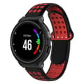 Pikkukuva 2 / 2: Garmin Forerunner kaksivärinen silikoni kellon ranneke - Musta / Punainen Multicolor