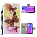 Miniatyrbilde 1 av 2: Wonderland Xiaomi Redmi 9C Flippetui - Oransje Sommerfugl Multicolor