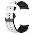 Miniatyrbillede 3 af 4: Samsung Galaxy Watch 5 / 4 / 3 (41mm) silikone i læder urrem med sort spænde - Sort Størrelse: L White