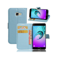 Miniatyrbillede 1 af 2: Samsung Galaxy A3 (2017) læder-etui med litchioverflade - Blå Blue
