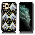 Miniatyrbillede 1 af 2: Marble design iPhone 11 Pro Max cover - Forvirrende Blå Og Sort Diamant Black