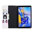 Miniatyrbillede 2 af 2: Samsung Galaxy Tab A 10.5 beskyttelsesetui i kunstlæder med mønster - Sød panda Multicolor