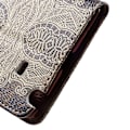 Miniatyrbillede 2 af 2: Hagerup (Bregne blad) Samsung Galaxy Note Edge Læder Flip Etui Multicolor