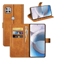 Pikkukuva 2 / 2: Lompakko Nahkakotelo For Motorola One 5G Ace - Keltainen Yellow
