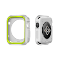 Miniatyrbillede 1 af 2: Apple Watch 38mm Silikone cover - Hvid/grøn Green