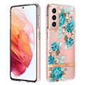 Miniatyrbillede 1 af 2: Supertyndt og slidstærkt softcover til Samsung Galaxy S21 - Blå Rose Blue