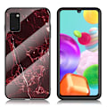 Miniatyrbillede 1 af 2: Fantasy Marble Samsung Galaxy A41 cover - Hvid Red