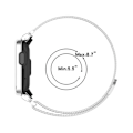 Miniatyrbillede 5 af 6: Urrem i rustfrit stål med cover til Xiaomi Redmi Watch 2 - Sort Black