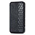 Pikkukuva 2 / 2: Nahkakotelo With A Stylish Rhombus Imprint For Motorola Moto G32 - Musta Black