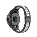 Miniatyrbild 1 av 2: Tre pärlor i 304 rostfritt stål för Garmin-klocka - Svart / Silver / Svart multifärg