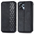 Miniatyrbillede 1 af 6: Læder Etui med A Stilfuldt Rhombus Tryk til Motorola Moto G23 / G13 - Sort Black