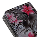 Miniatyrbillede 2 af 2: Moberg Microsoft Lumia 550 Læder Etui - Røde Blomster Multicolor