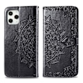 Pikkukuva 1 / 2: Mandala iPhone 12 Pro Max nahkakotelo - Musta Black
