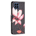 Pikkukuva 2 / 2: Wonderland Samsung Galaxy M53 5G flip kuoret - Vaaleanpunainen Kukka Black