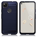 Pikkukuva 1 / 2: Carbon Flex kuoret - Google Pixel 4A - Tummansininen Blue