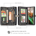 Miniatyrbillede 2 af 2: CaseMe Samsung Galaxy Note 10 Plus Zipper Wallet Etui - Sort Black