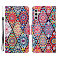 Pikkukuva 1 / 2: Wonderland Samsung Galaxy A34 5G Läppäkotelo - Rhombus / Totem Multicolor