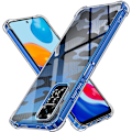 Pikkukuva 1 / 2: RZANTS puoliksi läpinäkyvä kansi, jossa on siisti painatus ja kulmasuoja Xiaomi Redmi Note 11S:lle Transparent