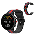 Pikkukuva 1 / 2: Polar Grit X / Vantage M aalto neliön kellonauha - Musta / Punainen / Sininen Black