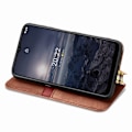 Miniatyrbillede 2 af 2: Læder Etui med A Stilfuldt Rhombus Tryk til Nokia G21 / G11 - Brun Brown