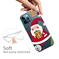 Miniatyrbillede 4 af 5: iPhone 14 Pro Funny Christmas Pattern Design Phone Case Soft Flexible Slim stødsikkert Anti-Fingerprint Cover - Santa Claus Brings Presents Red