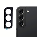 Pikkukuva 1 / 2: Samsung Galaxy S22 / S22 Plus metallikameran linssisuoja - Musta Transparent