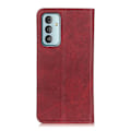Miniatyrbillede 2 af 2: Samsung Galaxy M23 flip etui i ægte læder med pung – Rød Red