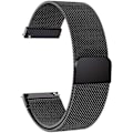 Miniatyrbillede 1 af 2: Garmin Venu / Vivoactive 3 / 3 Music milanesisk urrem i rustfrit stål - Sort Black