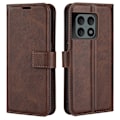 Miniatyrbillede 1 af 2: Læderetui med Pung til OnePlus 10 Pro - Brun Brown